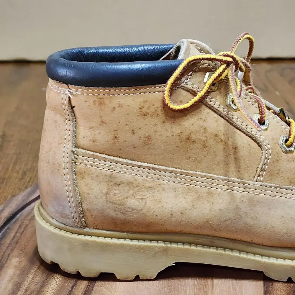 Timberland Boots Mens Size 7.5 Brown Leather 10348 Waterproof Ankle Work USA